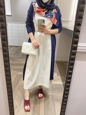 「白いワンピース」｜Fashion junky  さん（レディース・160cm）の夏コーディネート