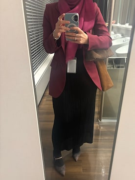 「アイテム（ドレス）」を使った、Fashion junky  さん（レディース・160cm）の秋コーディネート