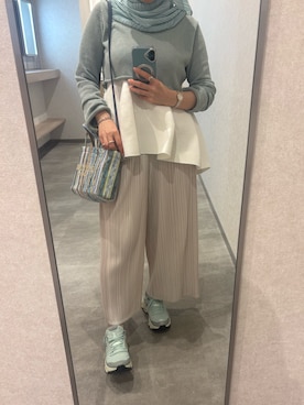 「PLEATS PLEASE（プリーツプリーズ）のアイテム」を使った、Fashion junky  さん（レディース・160cm）の夏コーディネート