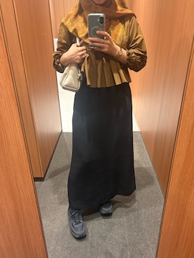 「アイテム（その他トップス、ブラウン系）」を使った、Fashion junky  さん（レディース・160cm）の秋コーディネート