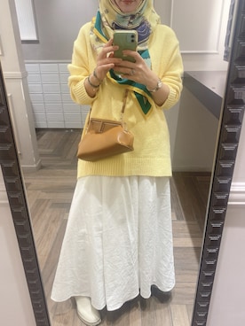 「アイテム（マフラー）」を使った、Fashion junky  さん（レディース・160cm）の冬コーディネート