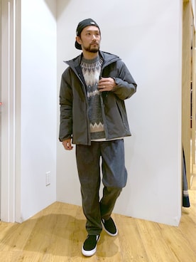 「マイベストコーデ2022」｜「アイテム（スリッポン）」を使った、NAKAJI_BFさん（メンズ・174cm）の冬コーディネート