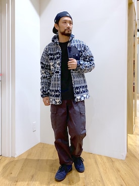 「BAYFLOW(BAYFLOW)」｜「アイテム（スウェット）」を使った、NAKAJI_BFさん（メンズ・174cm）の冬コーディネート