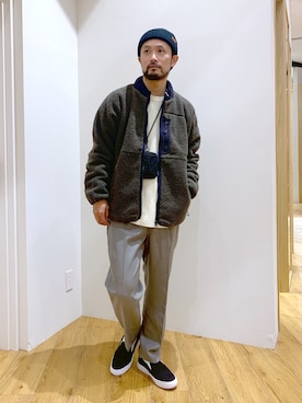「BAYFLOW(BAYFLOW)」｜「アイテム（ブルゾン）」を使った、NAKAJI_BFさん（メンズ・174cm）の秋コーディネート