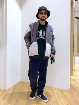 「マイベストコーデ2022」｜「アイテム（スリッポン）」を使った、NAKAJI_BFさん（メンズ・174cm）の冬コーディネート
