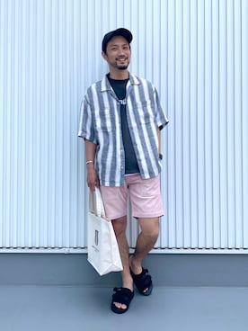 「suicoke（スイコック）のアイテム」を使った、NAKAJI_BFさん（メンズ・174cm）の夏コーディネート