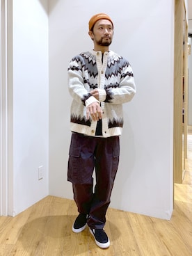 「BAYFLOW(BAYFLOW)」｜「アイテム（スウェット）」を使った、NAKAJI_BFさん（メンズ・174cm）の冬コーディネート