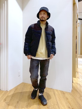 「BAYFLOW(BAYFLOW)」｜「アイテム（ブルゾン）」を使った、NAKAJI_BFさん（メンズ・174cm）の冬コーディネート