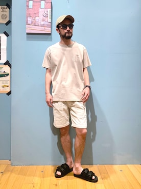 「suicoke（スイコック）のアイテム」を使った、NAKAJI_BFさん（メンズ・174cm）の夏コーディネート