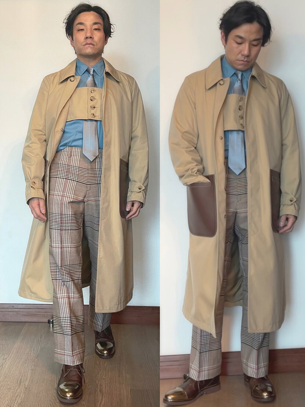 「BURBERRYのアイテム（スラックス、その他）」を使った、kennyphkさん（メンズ・169cm）の夏コーディネートの1枚目の写真