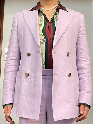 Richard James リチャード ジェームス の Richard James Blue Hyde Slim Fit Checked Wool Suit Jacket フォーマルスーツ 小物 Wear