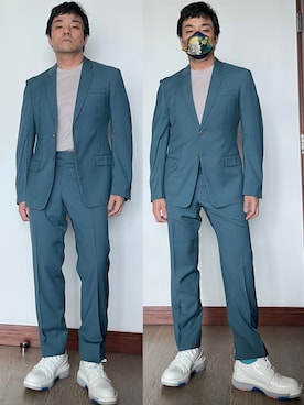 「PRADA（プラダ）のアイテム（スーツセット）」を使った、kennyphkさん（メンズ・169cm）の夏コーディネート