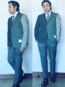 トムブラウン グレンチェック スーツ thom browne ハンガー付き 貴重☆THOM BROWNE トムブラウン セットアップ スーツ サイズ1