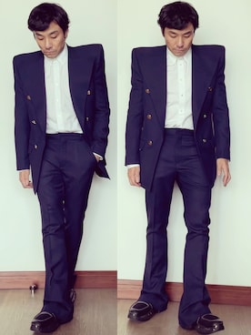 「JIMMY CHOO（ジミーチュウ）のアイテム（ブーツ）」を使った、kennyphkさん（メンズ・169cm）の夏コーディネート