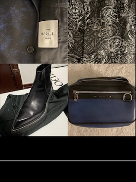 「Berluti（ベルルッティ）のアイテム」を使った、kennyphkさん（メンズ・169cm）の冬コーディネート