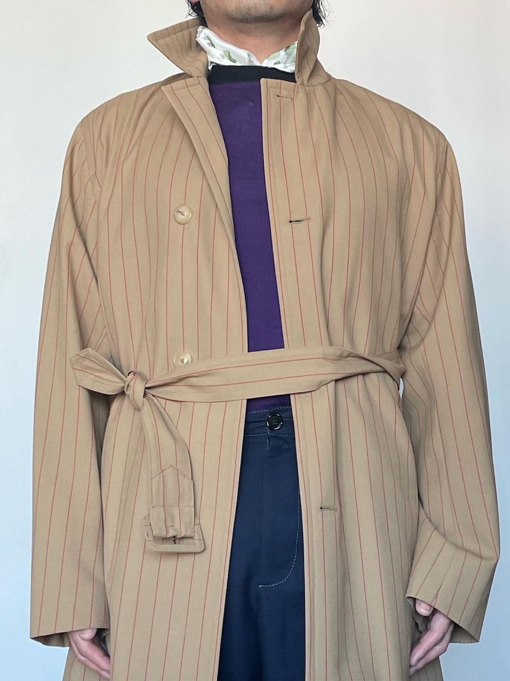 DRIES VAN NOTENのトレンチコートを使った人気ファッション