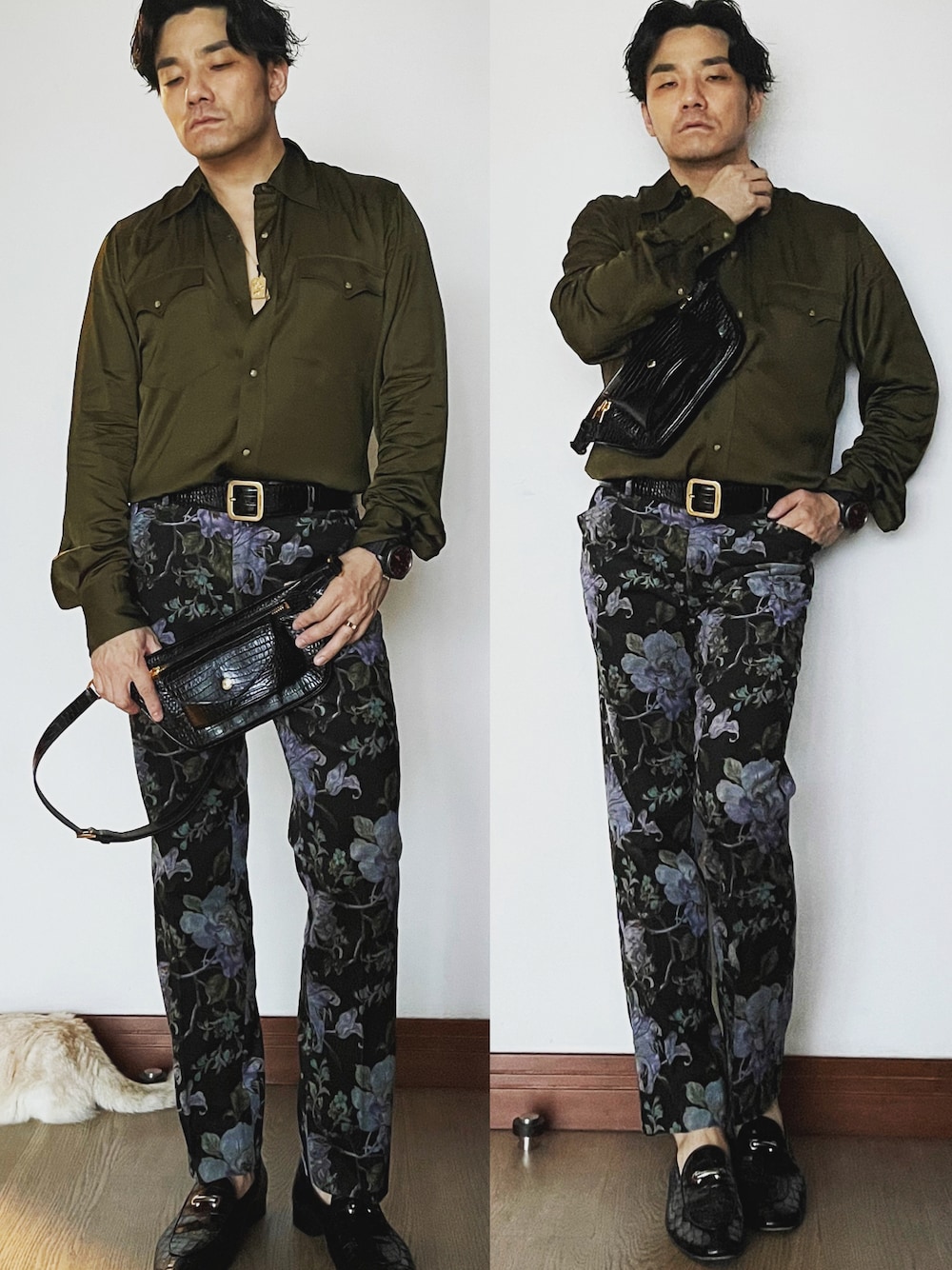 「TOM FORDのアイテム（スラックス、その他）」を使った、kennyphkさん（メンズ・170cm）の夏コーディネートの1枚目の写真