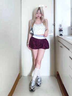 「CRANK（クランク）のアイテム」を使った、ｋｏｔｏｋａさん（レディース・154cm）の夏コーディネート