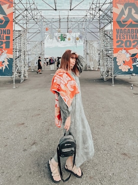 「音樂祭」｜シン✎森森さん（レディース・164cm）の秋コーディネート