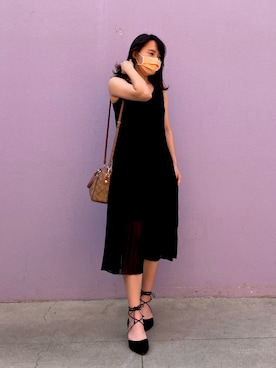 「summer style」｜「アイテム（ジャンパースカート）」を使った、Daphne さん（レディース・157cm）の夏コーディネート