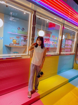 「Orobianco（オロビアンコ）のアイテム（シューズ）」を使った、Daphne さん（レディース・157cm）の夏コーディネート