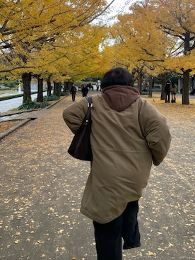 「アイテム（モッズコート）」を使った、NNさん（メンズ・166cm）の冬コーディネート