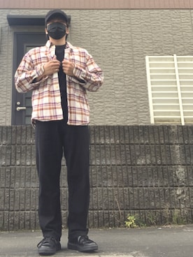 「PATRICK COX（パトリック・コックス）のアイテム（シューズ）」を使った、NNさん（メンズ・165cm）の秋コーディネート
