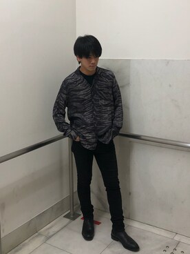 「ALLSAINTS（オールセインツ）のアイテム」を使った、Yuto  ALLSAINTSさん（メンズ・171cm）の冬コーディネート