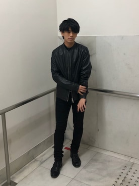「ALLSAINTS（オールセインツ）のアイテム（その他アウター）」を使った、Yuto  ALLSAINTSさん（メンズ・171cm）の秋コーディネート