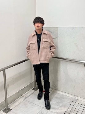 「ALLSAINTS（オールセインツ）のアイテム（その他アウター）」を使った、Yuto  ALLSAINTSさん（メンズ・171cm）の冬コーディネート