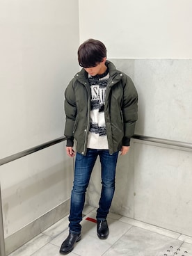「ALLSAINTS（オールセインツ）のアイテム（その他アウター）」を使った、Yuto  ALLSAINTSさん（メンズ・171cm）の冬コーディネート