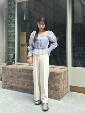 「nomnom（ノムノム）のアイテム」を使った、rinaさん（レディース・161cm）の秋コーディネート