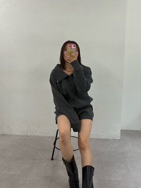 「mystic（ミスティック）のアイテム（その他パンツ）」を使った、mihayashiryokoさん（レディース・158cm）の秋コーディネート