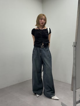 「mystic（ミスティック）のアイテム（ハンドバッグ）」を使った、mihayashiryokoさん（レディース・159cm）の春コーディネート