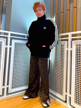 「アイテム（ジャージ）」を使った、MSさん（メンズ・164cm）の冬コーディネート