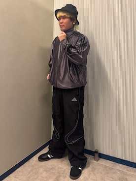 「adidas（アディダス）のアイテム（帽子）」を使った、MSさん（メンズ・164cm）の秋コーディネート