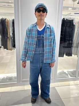 「アイテム（オールインワン・サロペット）」を使った、アイアンビンテージさん（メンズ・170cm）の夏コーディネート