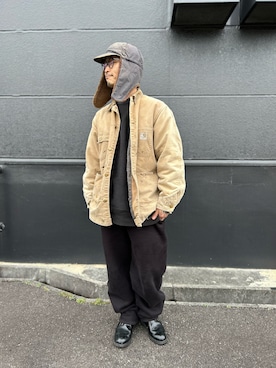 Carharttのジャケット/アウター（ベージュ系）を使ったメンズ人気