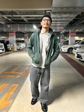 「アイテム（ニットキャップ/ビーニー）」を使った、アイアンビンテージさん（メンズ・170cm・40代）の秋コーディネート