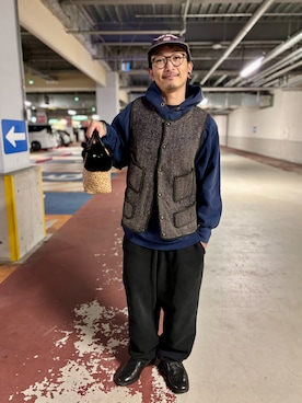 「アイテム（スウェットパンツ）」を使った、アイアンビンテージさん（メンズ・170cm・40代）の秋コーディネート