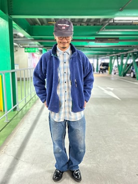 「アイテム（カーディガン/ボレロ）」を使った、アイアンビンテージさん（メンズ・170cm・40代）の冬コーディネート