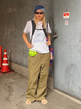 「bpr BEAMS（ビーピーアール ビームス ）のアイテム」を使った、bprbeamsさん（レディース・168cm）の夏コーディネート