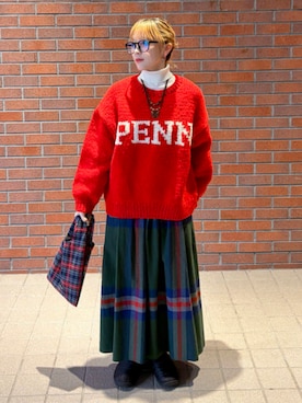 「アイテム（ポーチ）」を使った、bprbeamsさん（レディース・154cm）の秋コーディネート