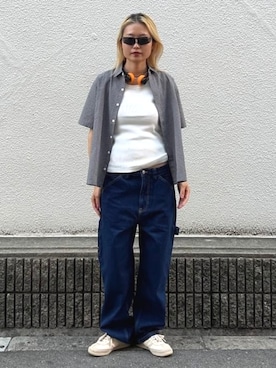 「bpr BEAMS（ビーピーアール ビームス ）のアイテム」を使った、bprbeamsさん（レディース・168cm）の夏コーディネート