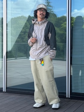 「SUBU（スブ）の【別注】SUBU / COTTON DUCK ANIMAL サンダル（サンダル、その他）」を使った、bprbeamsさん（メンズ・186cm）の秋コーディネート
