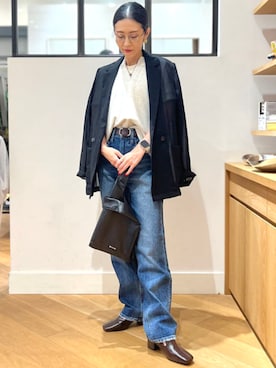 「アイテム（エコバッグ/サブバッグ）」を使った、bprbeamsさん（レディース・151cm）の秋コーディネート