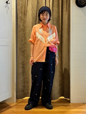 「bpr BEAMS（ビーピーアール ビームス ）のアイテム」を使った、bprbeamsさん（レディース・153cm）の夏コーディネート