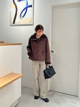 「anuke（アンヌーク）のアイテム」を使った、AKIさん（レディース・163cm）の秋コーディネート