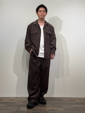 「SENSE OF PLACE by URBAN RESEARCH（センスオブプレイスバイアーバンリサーチ）のアイテム（シャツ/ブラウス）」を使った、kai0053さん（メンズ・166cm）の秋コーディネート