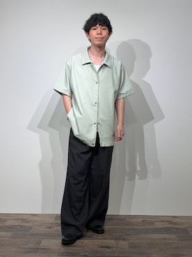 「SENSE OF PLACE by URBAN RESEARCH(センスオブプレイスバイアーバンリサーチ)のハーフスリーブコーチジャケット(ブルゾン、グリーン系)」を使った、kai0053さん(メンズ・166cm)の春コーディネート